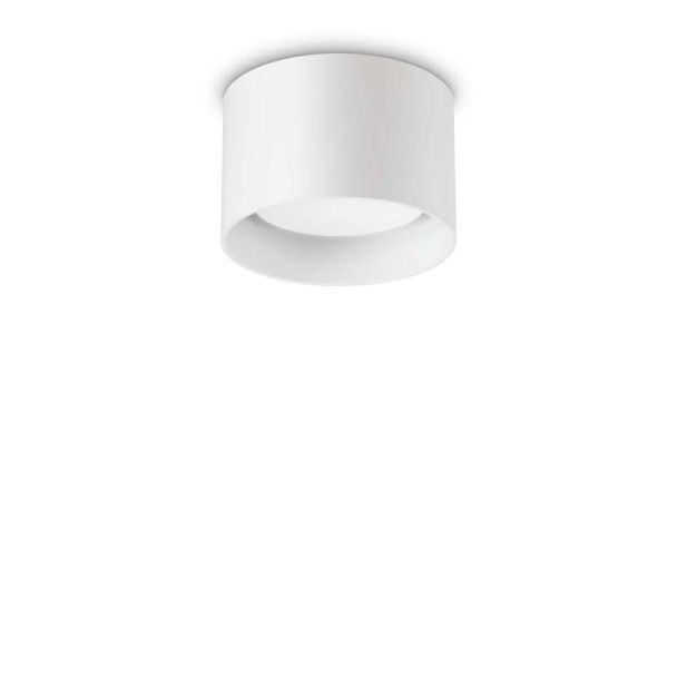 IDEAL LUX 277417 SPIKE PL1 ROUND BIANCO LAMPA SUFITOWA biały