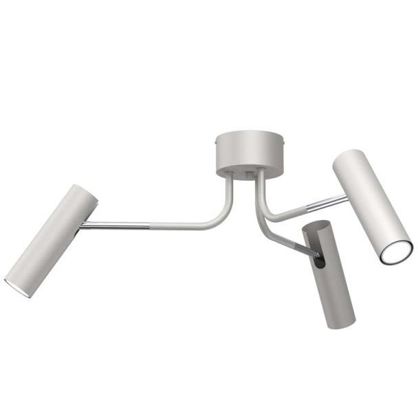 LUMINEX 289 plafon ramiona Axion grey/chrome 3xGU10