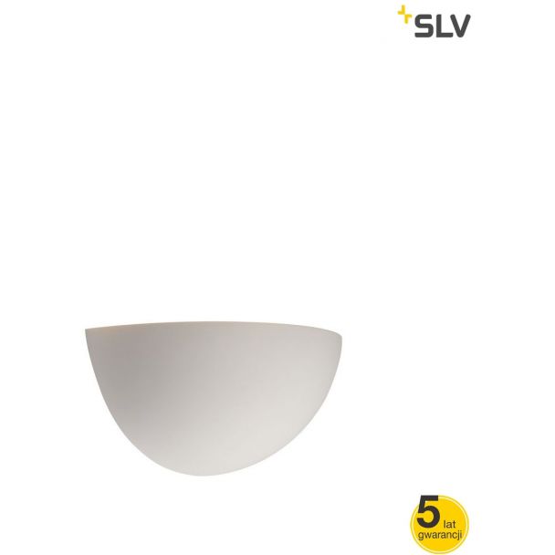 SLV 148013 Lampa ścienna, GL 101 E14, półokrągła, biały gips, max. 40W - SUPER PROMOCJA