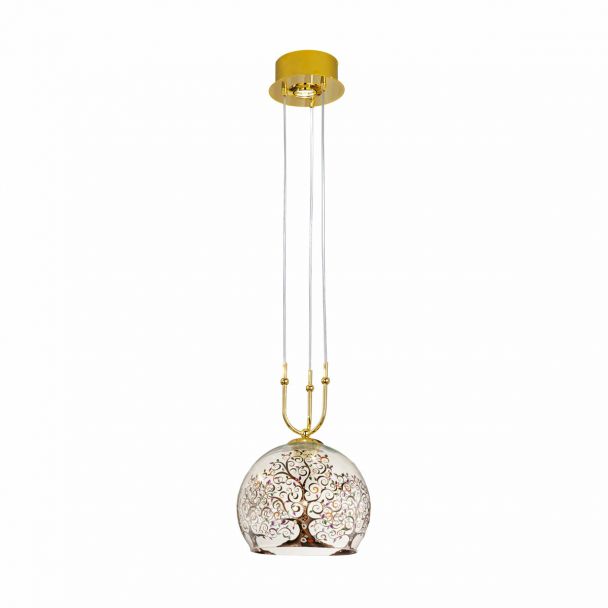 KOLARZ 0392.31+1M.3.AL.MT LUNA lampa wisząca złoto 24K