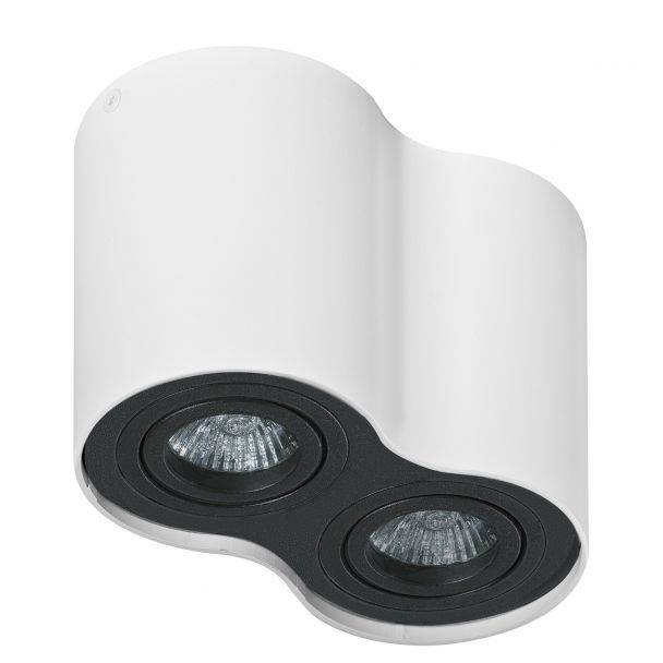 AZZARDO GM4200-WH-BK / AZ1753 Bross 2 (white/black) Lampa sufitowa