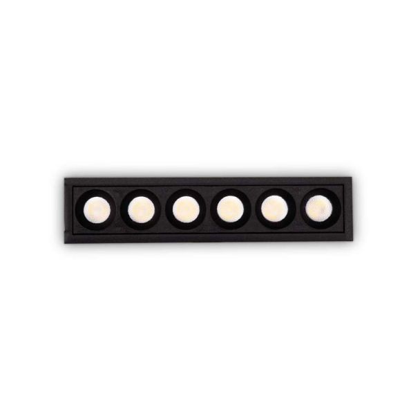 IDEAL LUX 305813 LIKA FI SLIM 10W 3000K BK OPRAWA WPUSZCZANA czarny