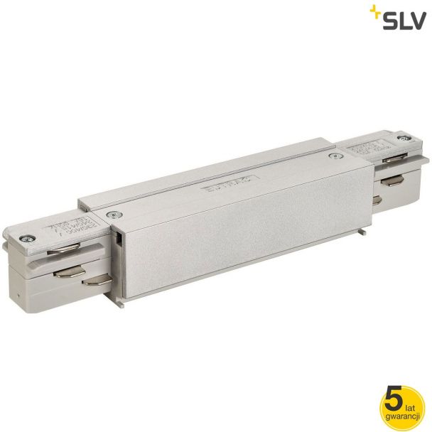 SLV 145664 EUTRAC EUTRAC łącznik wzłużny możliwość podłączenia zasilania srebrnoszary - SUPER PROMOCJA łącznik 3-fazowy