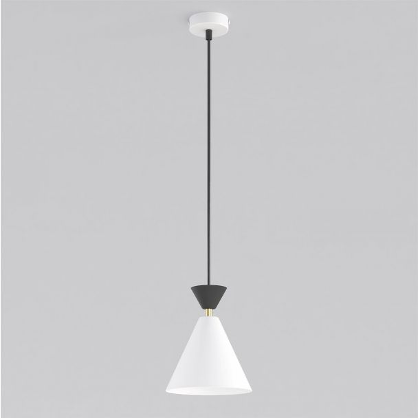 EMIBIG 1743/1 KLEVER 1 WHITE BLACK Lampa wisząca