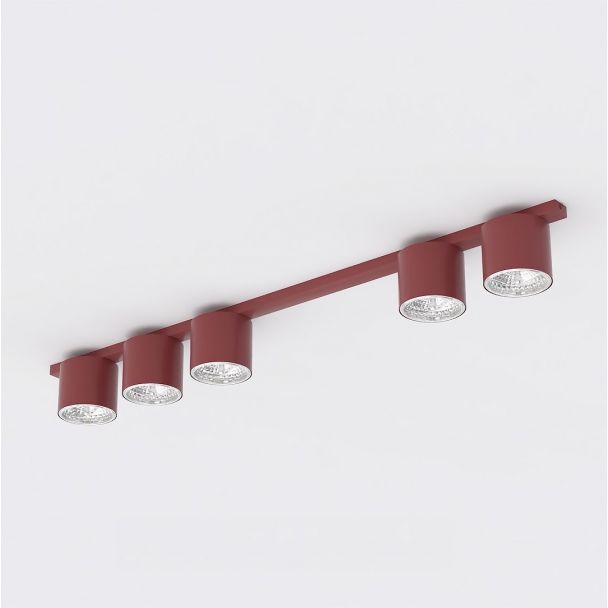EMIBIG 1697/5 NANO 5 BURGUNDY Lampa sufitowa