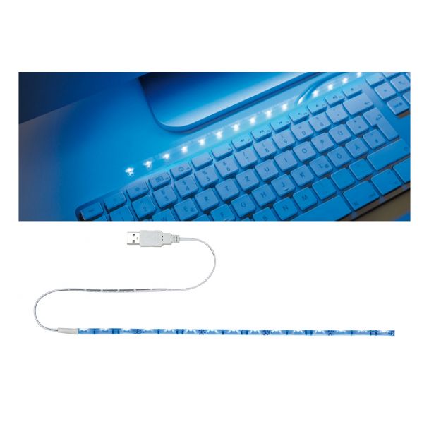 PAULMANN 70456 USB-pasek LED 30cm 1,5W niebieski