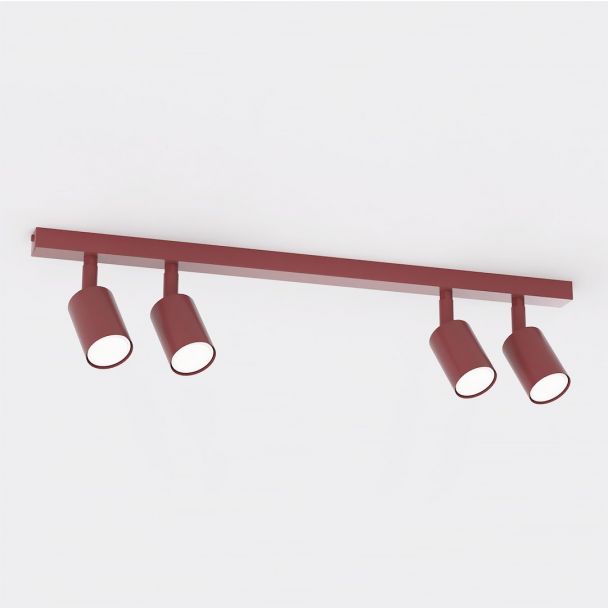 EMIBIG 1704/4 FLASH 4 BURGUNDY Lampa sufitowa