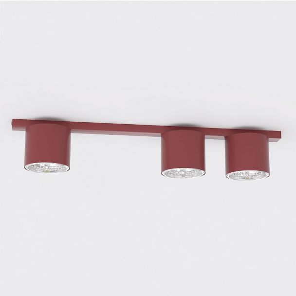 EMIBIG 1697/3 NANO 3 BURGUNDY Lampa sufitowa