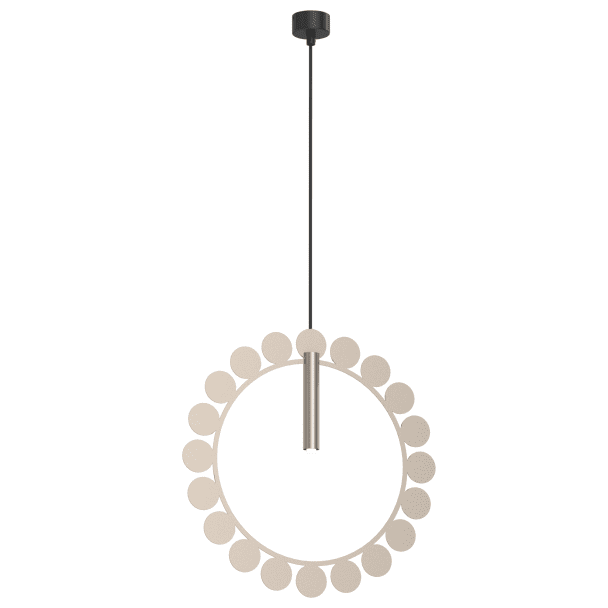 ANTIGO Lampa wisząca no. O - Platyna mat (420 mm) 5061