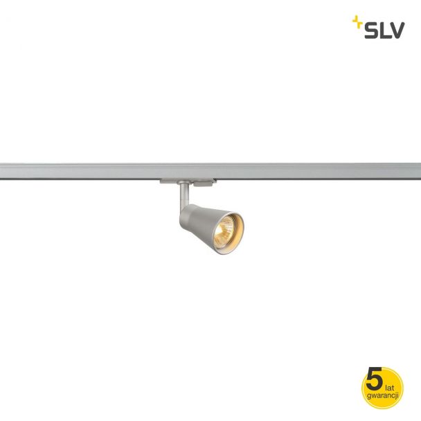 SLV 144204 AVO Spot incl. 1-phase adapter silver 1x GU10 max. 50W oprawa 1-fazowy