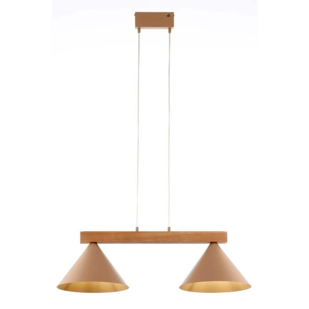 SIGMA 41811 DECO 2 lampa wisząca ciepły beż/jasny brąz
