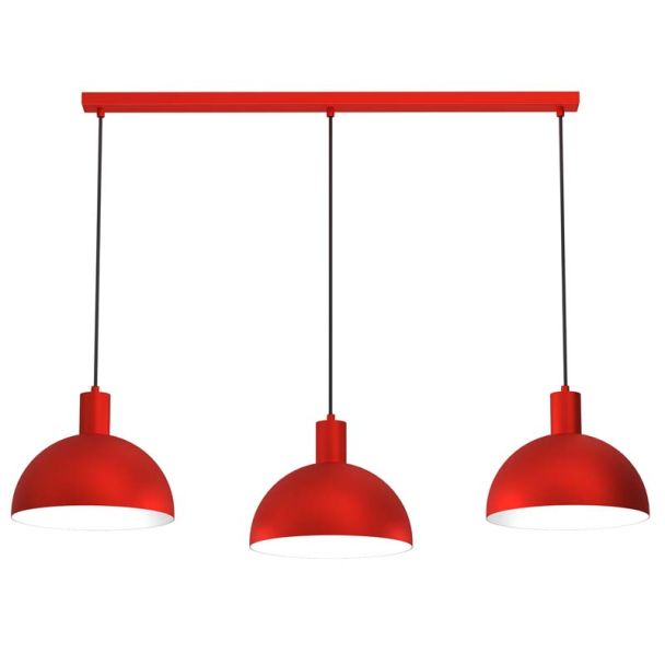 LUMINEX 4313 żyrandol Handa red 3xE27
