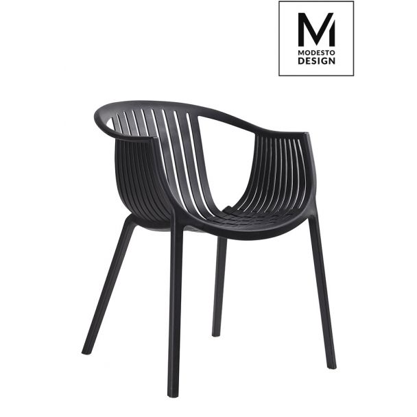 Modesto Design PP041.BLACK MODESTO krzesło SOHO czarne - polipropylen