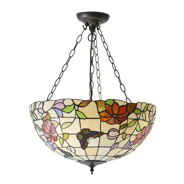 INTERIORS 1900 70746 Butterfly large inverted 3lt pendant 60W Indoor
