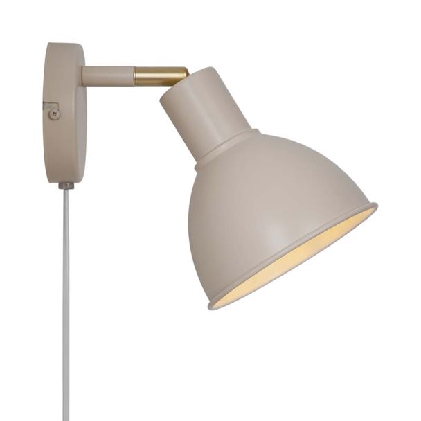 Nordlux 45841009 Lampa ścienna POP E27 18W Metal Beżowy