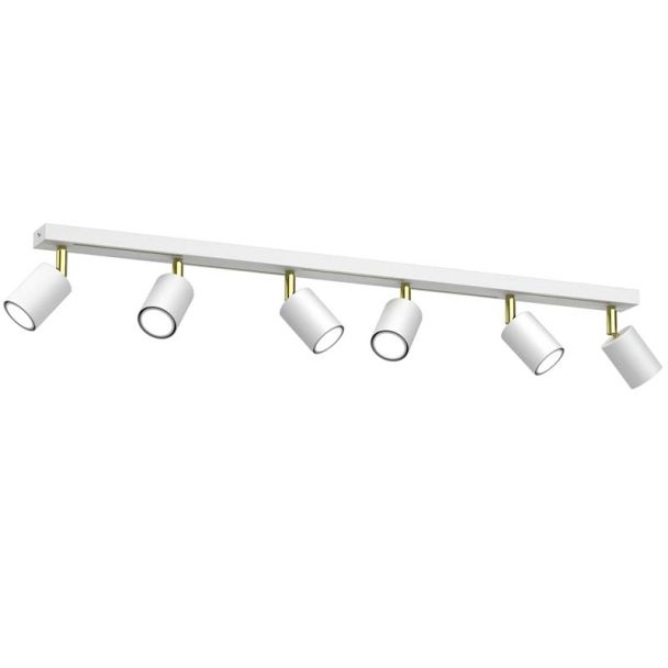 LUMINEX 4589 spot Striper white/gold 6xGU10