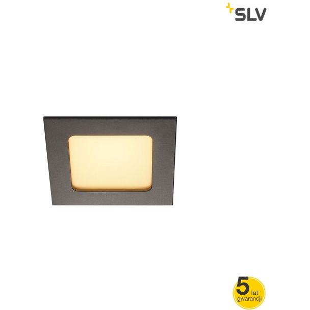 SLV 112720 FRAME BASIC, LED zestaw, lampa typu downlight, czarna matowa, 6W, 3000K, z zasilaczem