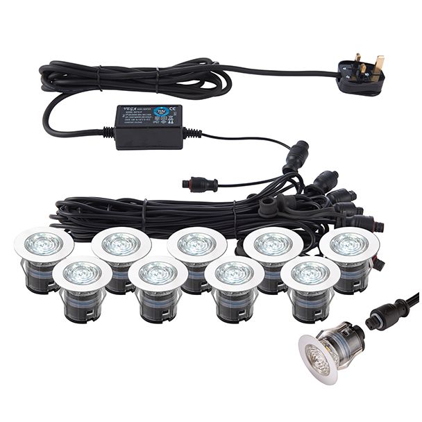 SAXBY 76616 IkonPRO CCT 6500K/Blue 35mm kit IP67 0.75W Recessed Outdoor