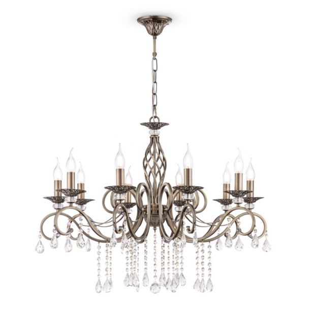 MAYTONI RC247-PL-10-R Royal Classic Grace Chandelier Brass