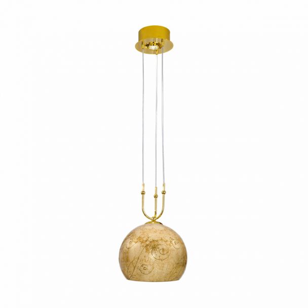 KOLARZ 0392.31+1M.3.ME.AU LUNA lampa wisząca złoto 24K