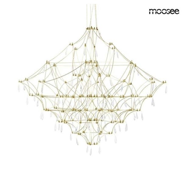 MOOSEE MSE1501100127 lampa wisząca CONSTELATION 100 GOLD - LED, stal szczotkowana