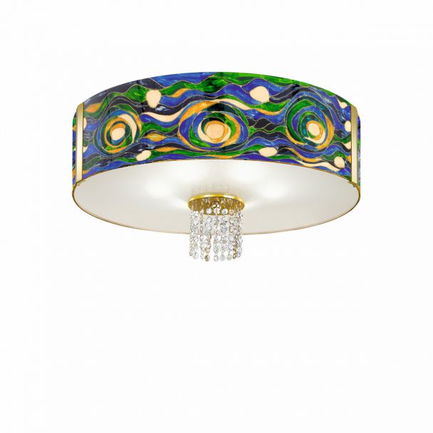 KOLARZ 0345.16.3.AQ.BG.OKPT EMOZIONE lampa sufitowa złoto 24K