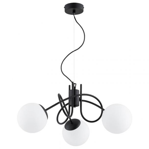 ALFA 62601 MIKA BLACK GLASS OP.OŚW. 3 PŁ