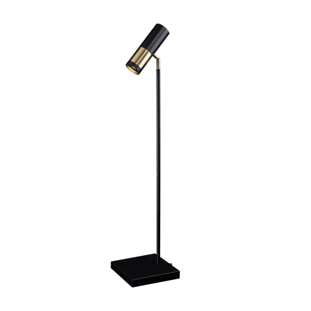 ANTIGO Lampa stołowa Kavos - Mosiądz polerowany-czarna (900 mm) 8376