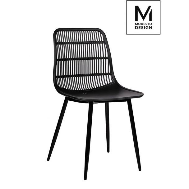 Modesto Design PC601T.ALLBLACK MODESTO krzesło BASKET - polipropylen