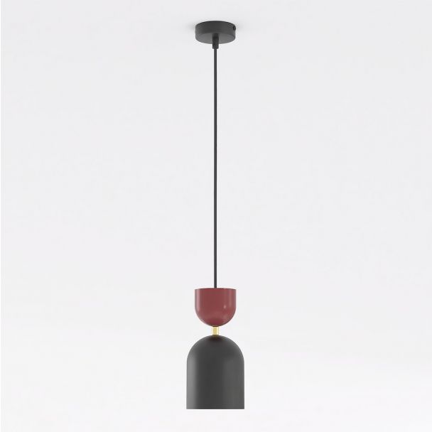 EMIBIG 1737/1B GAUDI 1 BLACK BURGUNDY Lampa wisząca