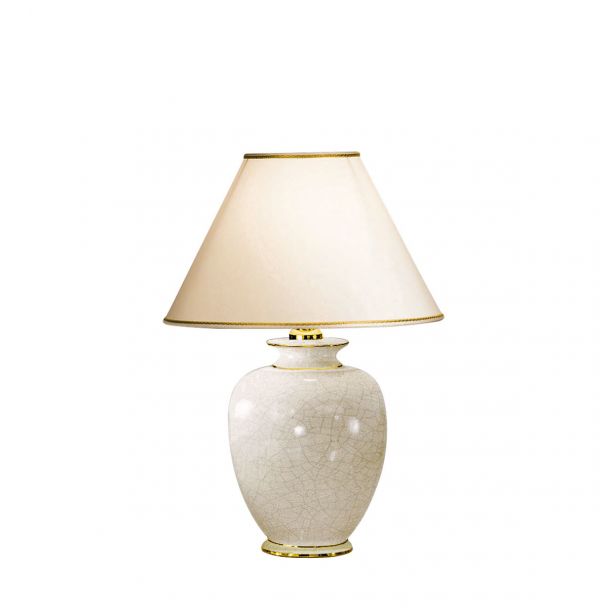 KOLARZ 0014.73.3 GIARDINO CRACLE lampa stołowa złoto 24K