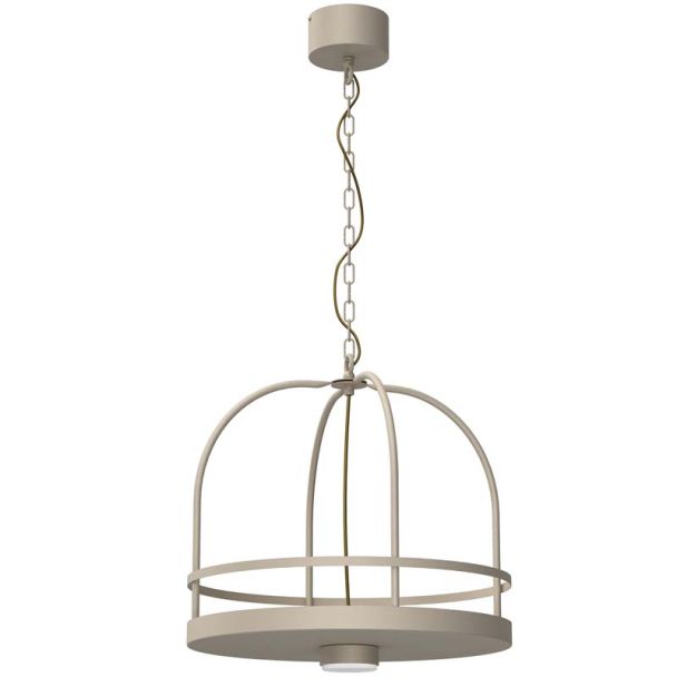 LUMINEX 7150 żyrandol Zona round dia 440 beige, 1xGX53 (down)
