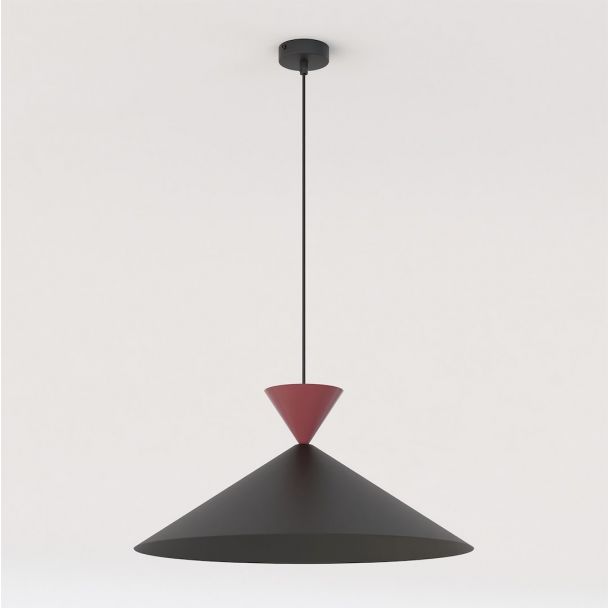 EMIBIG 1744/1L RALF 1L BL BURGUNDY Lampa wisząca