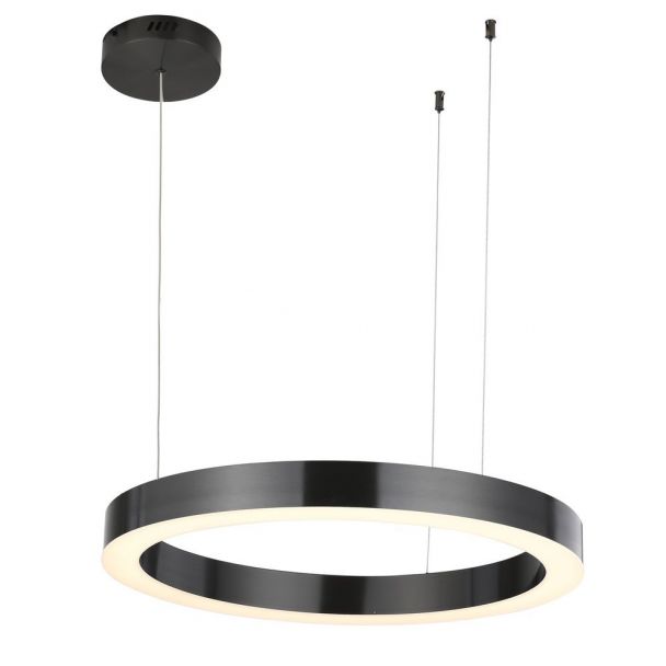 Step into Design ST-8848-60 black Lampa wisząca CIRCLE 60 LED tytanowy 60 cm