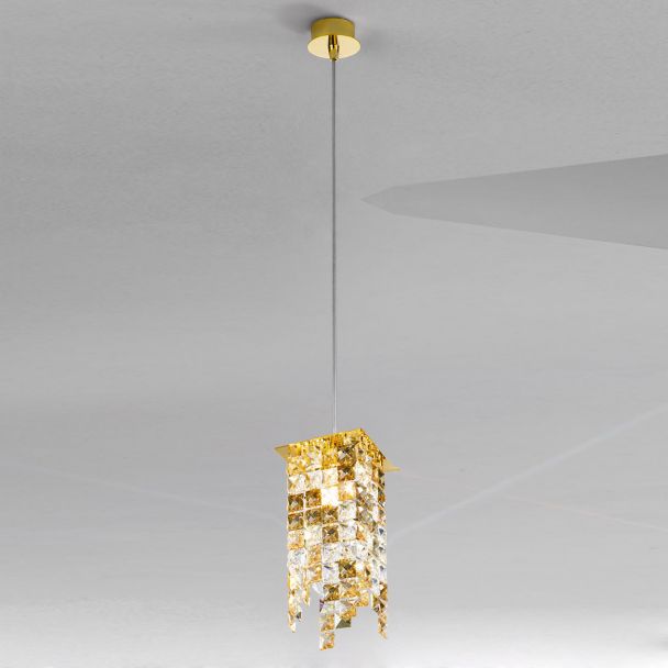 KOLARZ 1314.31MQ.3.KPTGN PRISMA lampa wisząca złoto 24K