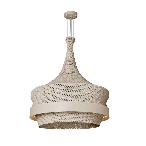 ANTIGO Lampa wisząca Dota O - Beżowa (800 mm) 3000K 5032