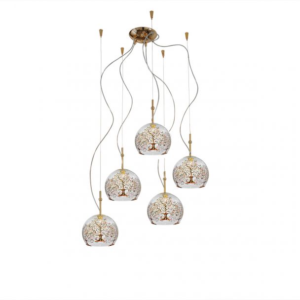 KOLARZ 0392.35.3.AL.MT LUNA lampa wisząca złoto 24K