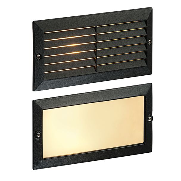 SAXBY OL60AB Eco plain & louvre IP44 40W Recessed Outdoor