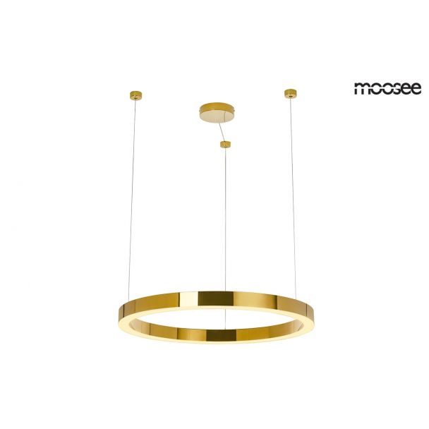 Moosee MSE010100170 MOOSEE lampa wisząca RING LUXURY 70 złota - LED, chromowane złoto