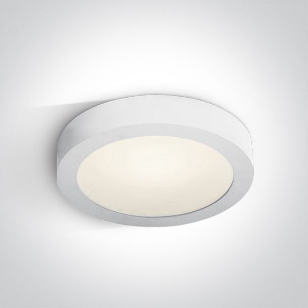 ONE LIGHT 62130F/W/C Themelo biały plafon LED IP40 4000K 30W