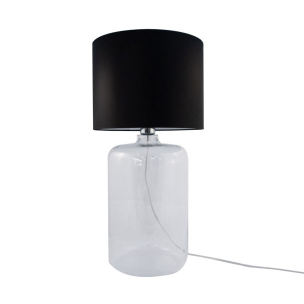 ZUMALINE 002177-014405 AMARSA lampa stołowa transparentny, czarny, biały