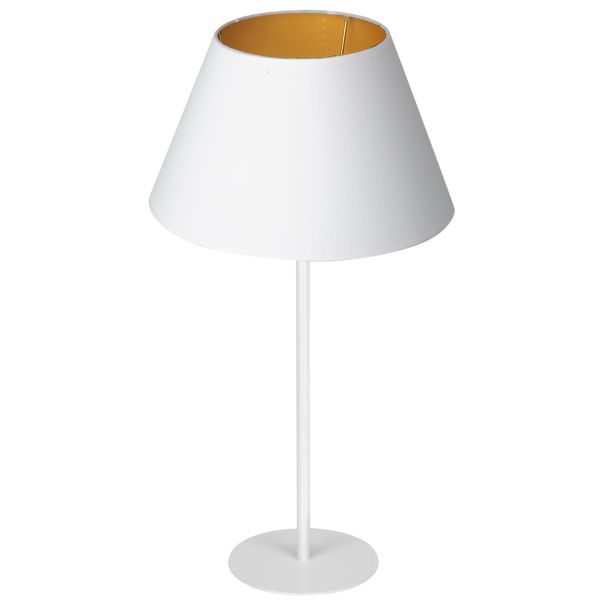 LUMINEX 3458 oprawa przenośna Arden lampa stołowa biały złoty