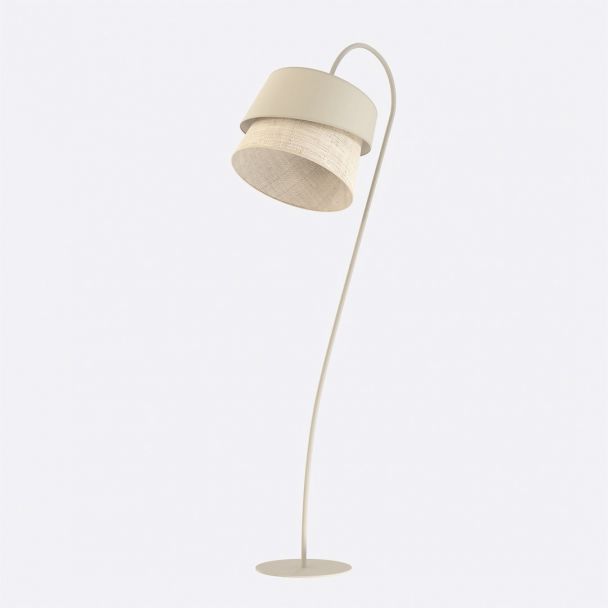 EMIBIG 1712/LP1 CANVA LP1 MOKKA RATTAN Lampa podłogowa