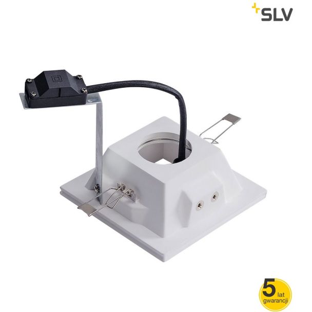SLV 148071 PLASTRA downlight, GU10, kwadr. biały plaster