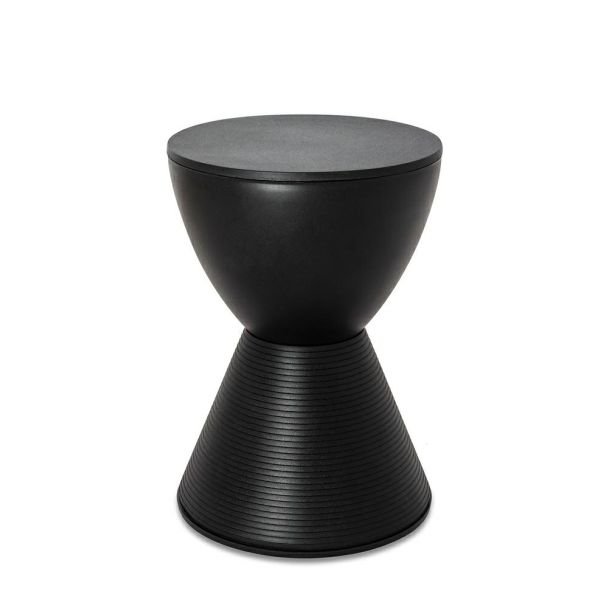 Modesto Design PP612.BLACK MODESTO stołek TAMBURO czarny - polipropylen