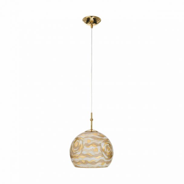 KOLARZ 0392.31S.3.AQ.CH LUNA lampa wisząca złoto 24K