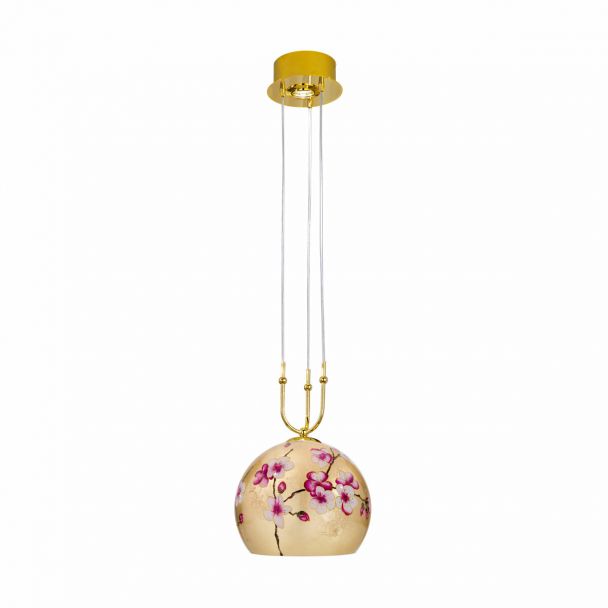 KOLARZ 0392.31+1M.3.PR.AU LUNA lampa wisząca złoto 24K