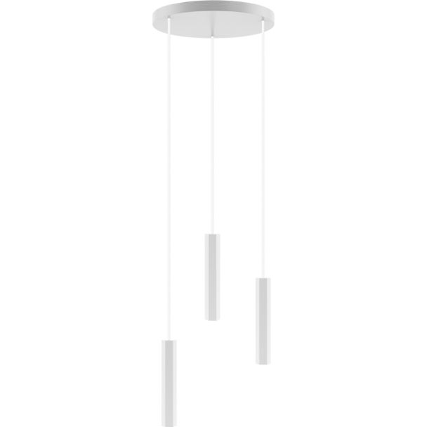 HELLUX 8521509 Madera Hexa lampa wisząca 3 pł (plafon) biały