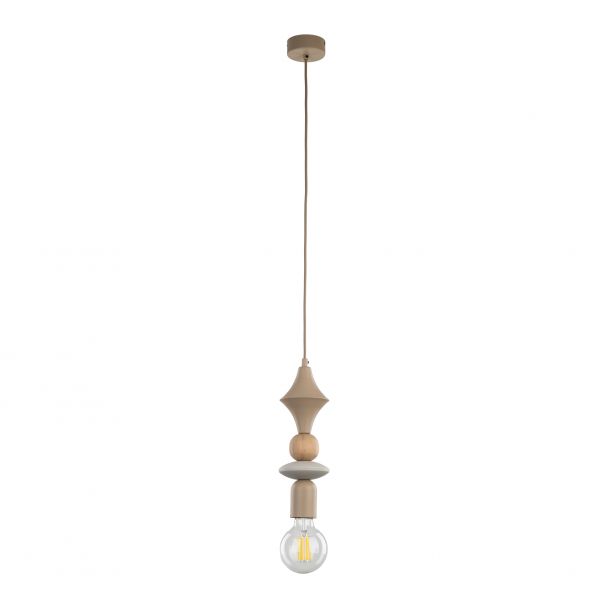 TK-LIGHTING 10959 TOWER SABIA WOOD 1XE27