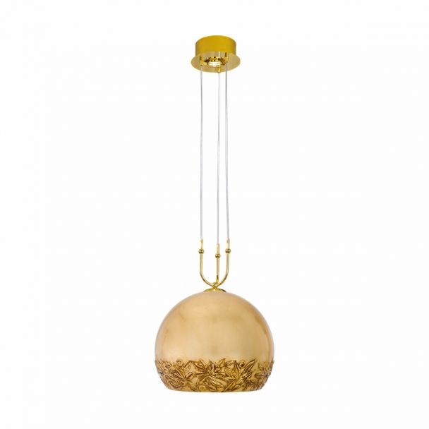 KOLARZ 0392.31+1L.3.LI.GA LUNA lampa wisząca złoto 24K